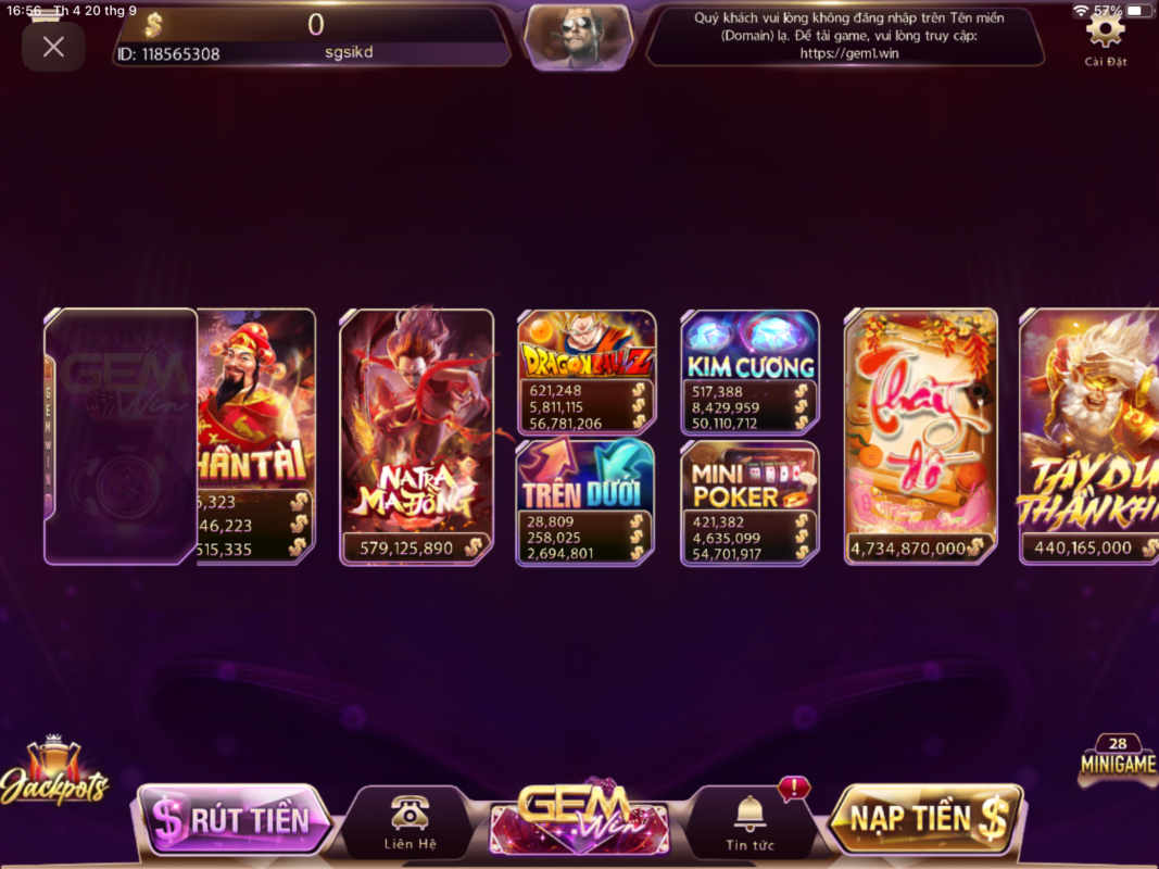 Kim cương đình đám tại Gemwin