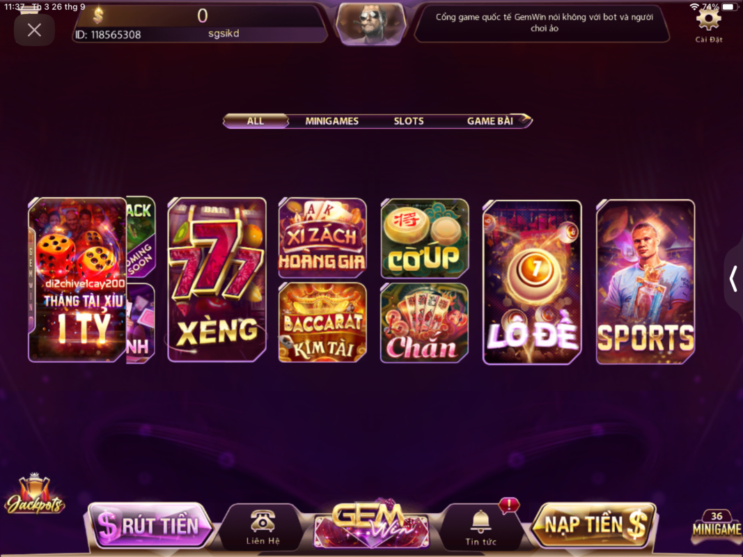 Hệ thống gemwin uy tín