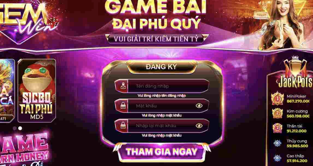 Cách thức tham gia chơi Xèng tại sân chơi Gemwin